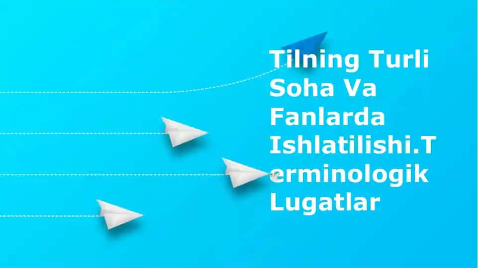 Terminologik Lug'atlar