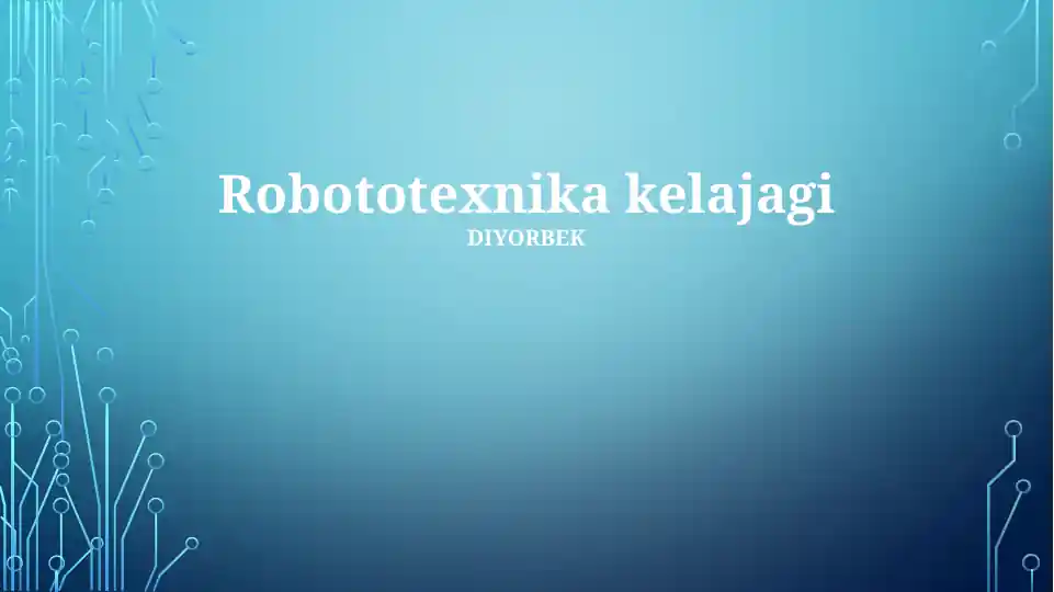 Robototexnika kelajagi