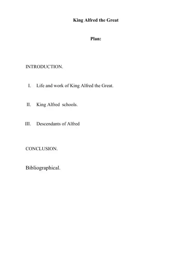 King Alfred the Great taqdimoti