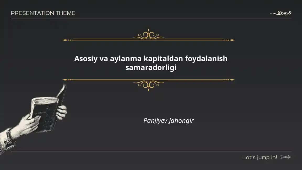 Asosiy va aylanma kapitaldan foydalanish samaradorligi