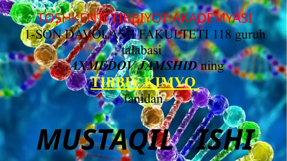 NUKLEIN KISLOTALAR