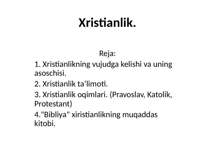 Xristianlik