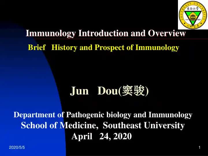 Immunology Introduction and Overview