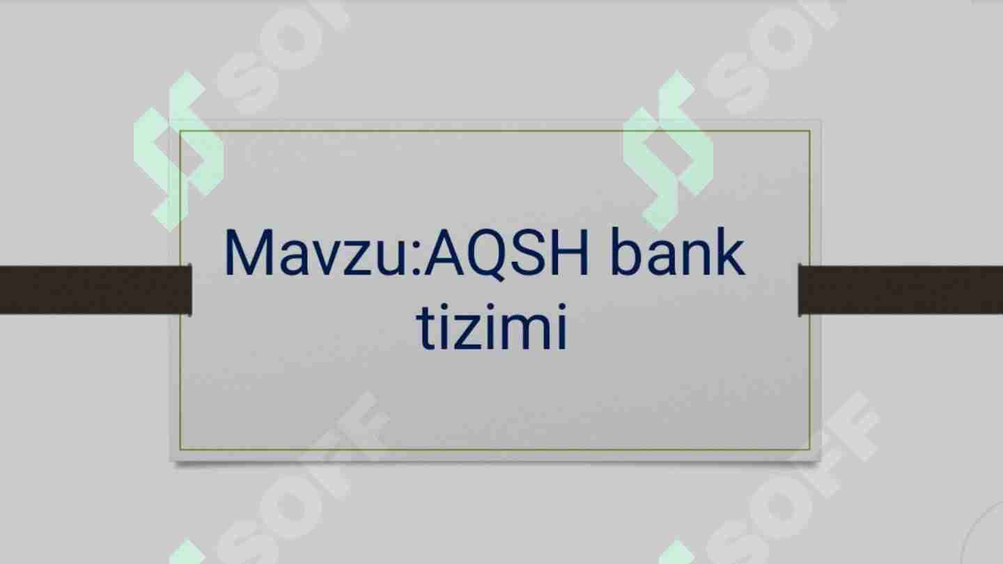 Aqsh bank tizimi