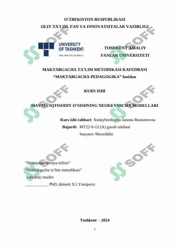 Iqtisodiy o'sishning neokeynscha modellari