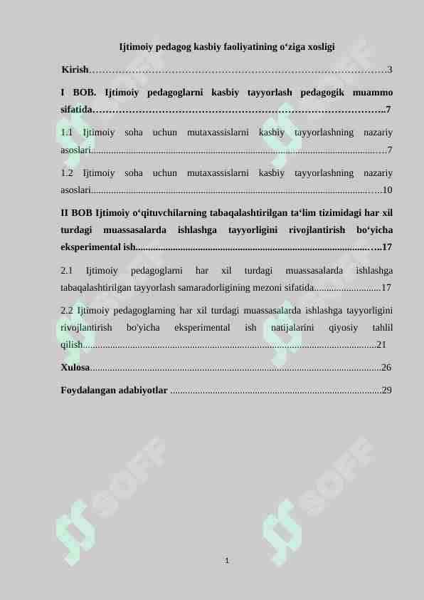 Ijtimoiy pedagog kasbiy faoliyatining o'ziga xosligi