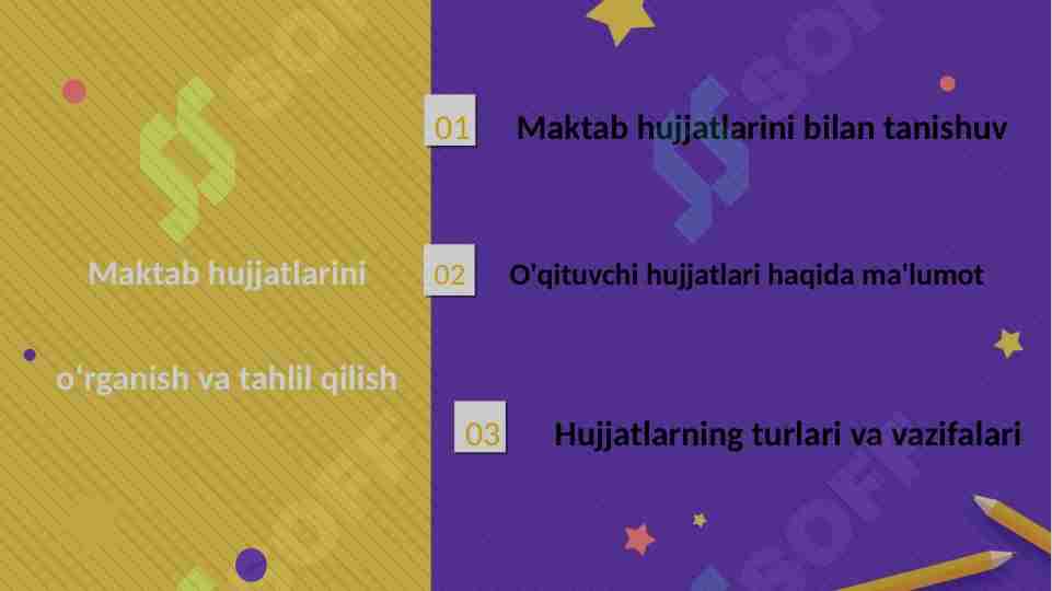 Maktab hujjatlarini oʻrganish va tahlil qilish