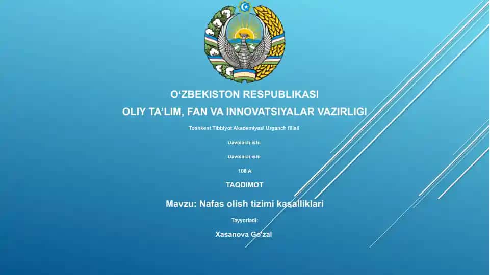 Nafas olish tizimi kasalliklari