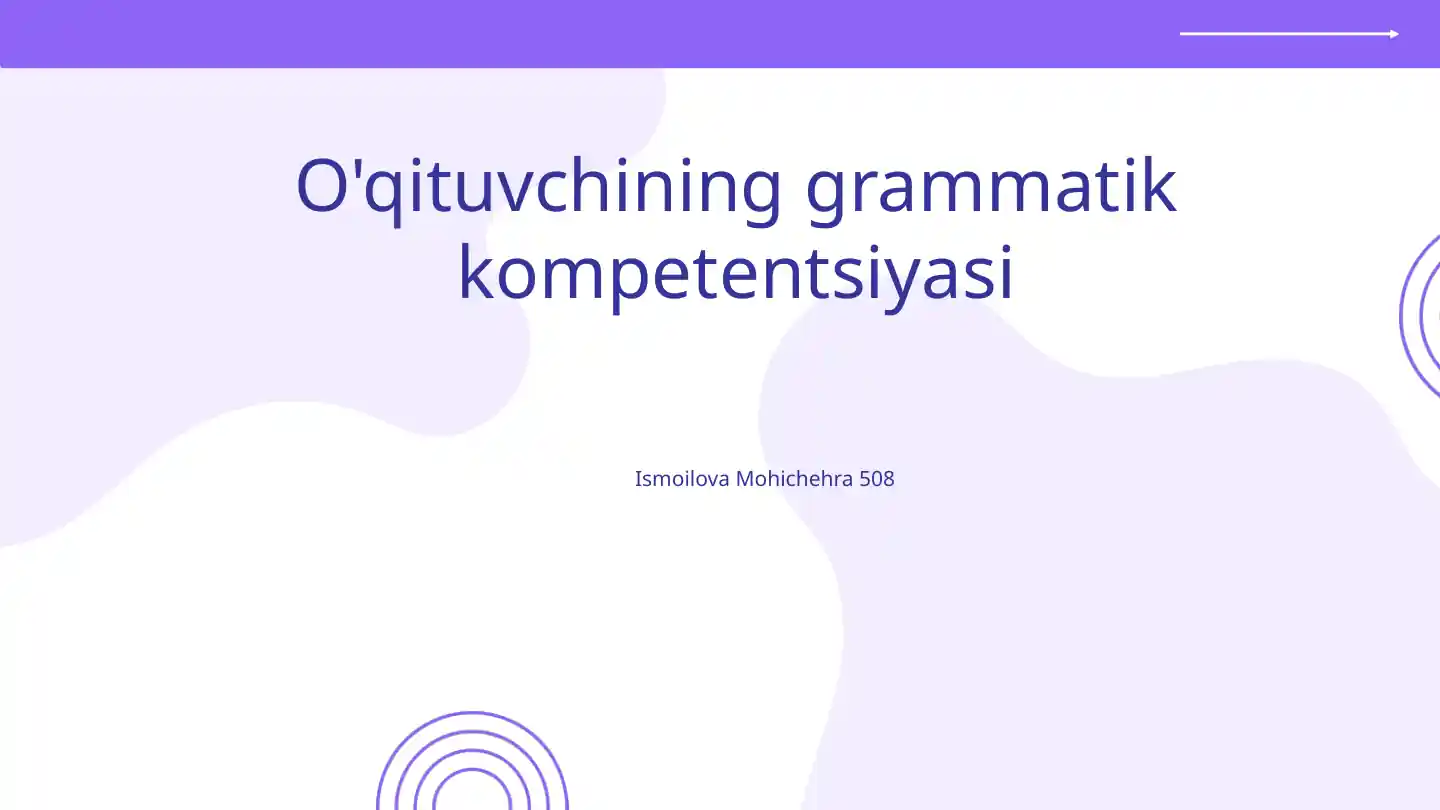 Grammatika bilimlari va ularning ta'limdagi ahamiyati