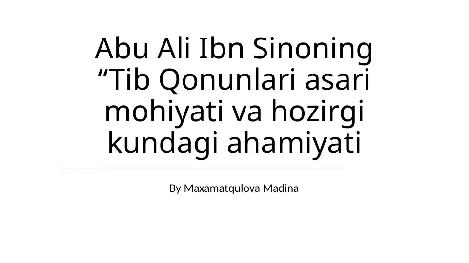 Tib Qonunlari