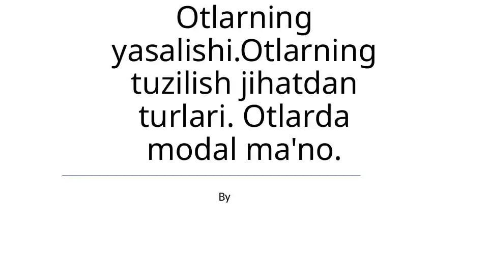 Modal fe'llar
