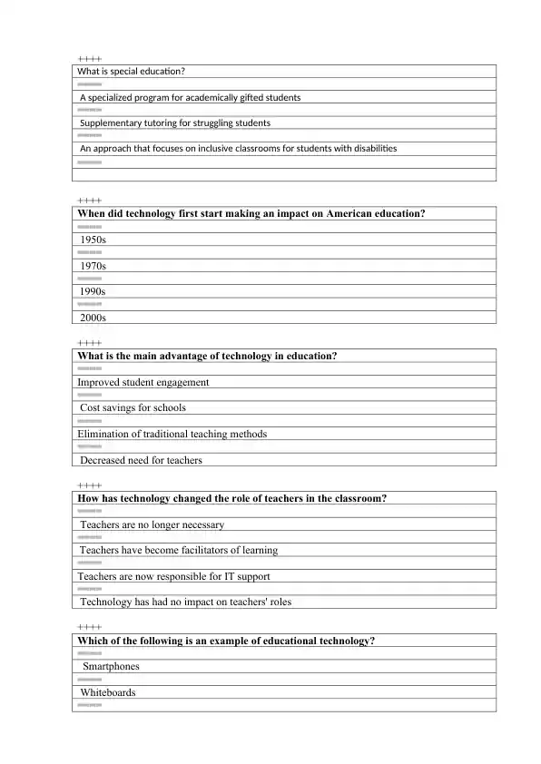 Special Education Program