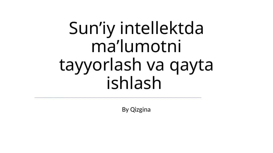 Sun'iy intellekt dasturlar