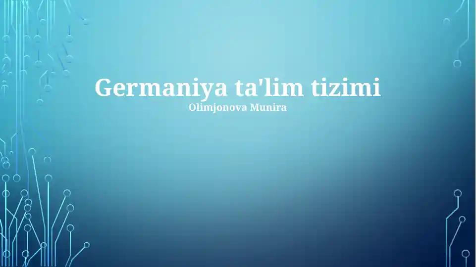 Germaniya ta'lim tizimi