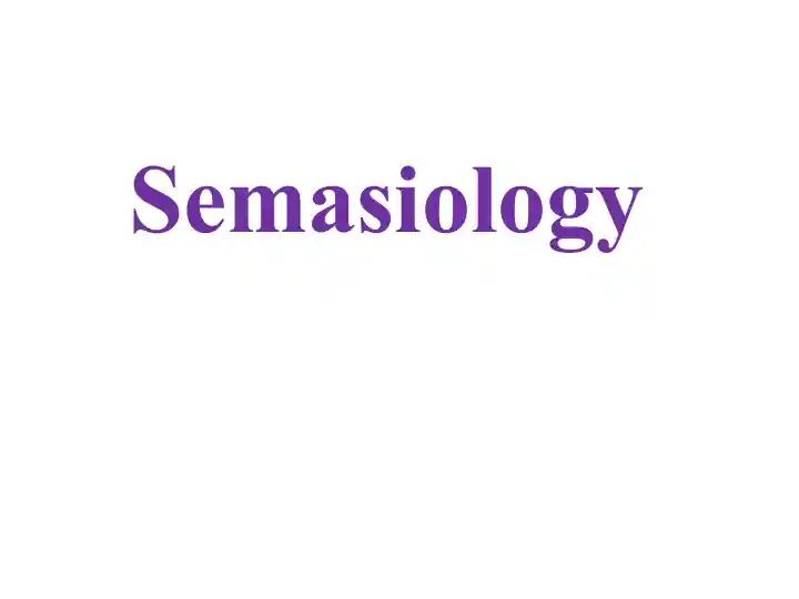 Semasiology
