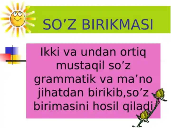 SO‘Z BIRIKMASI