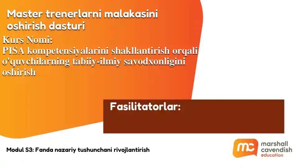 PISA kompetensiyalarini shakllantirish orqali o'quvchilarning tabiiy-ilmiy savodxonligini oshirish