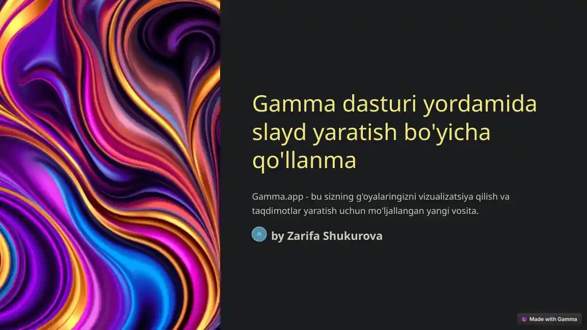 Gamma dasturi