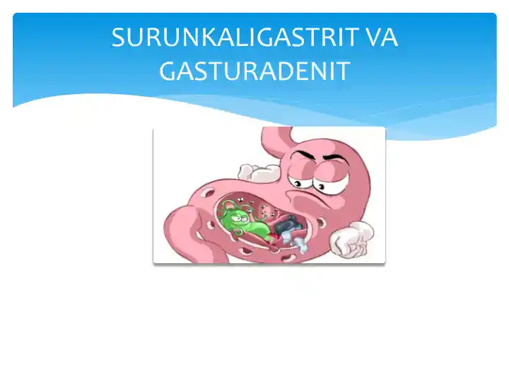 Surunkali gastrit va gastroduodenit