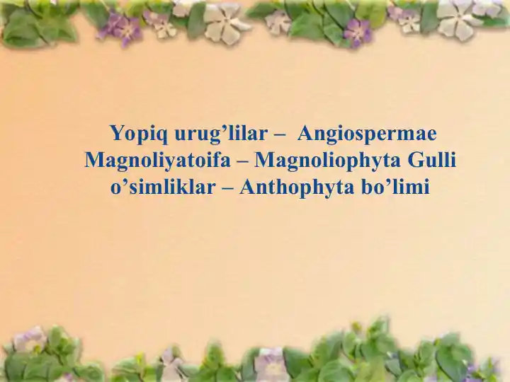 Gulli O’simliklar