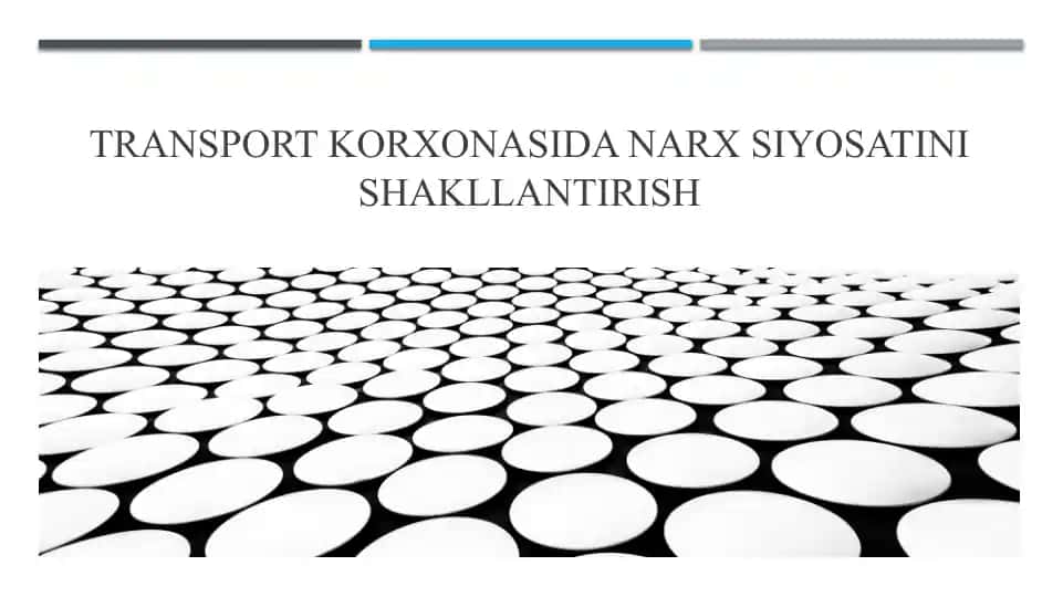 Narx shakllanishi