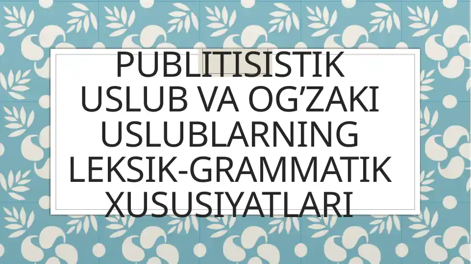 Product slide 1