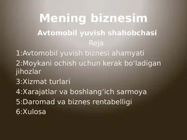 Avtomobilyuvish shahobchasi