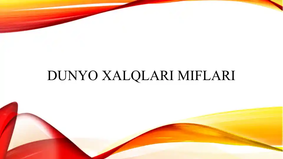 Dunyo xalqlari miflari