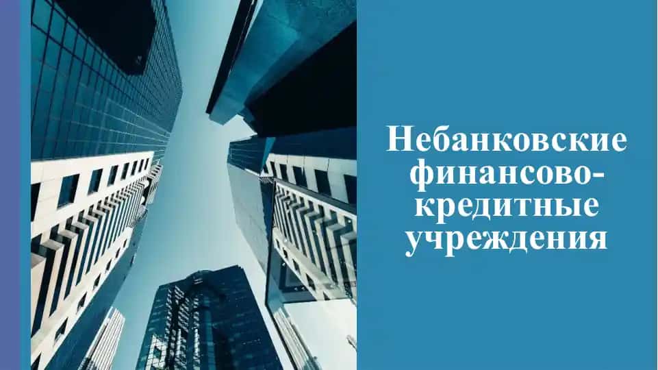 Небанковские финансово-кредитные учреждения
