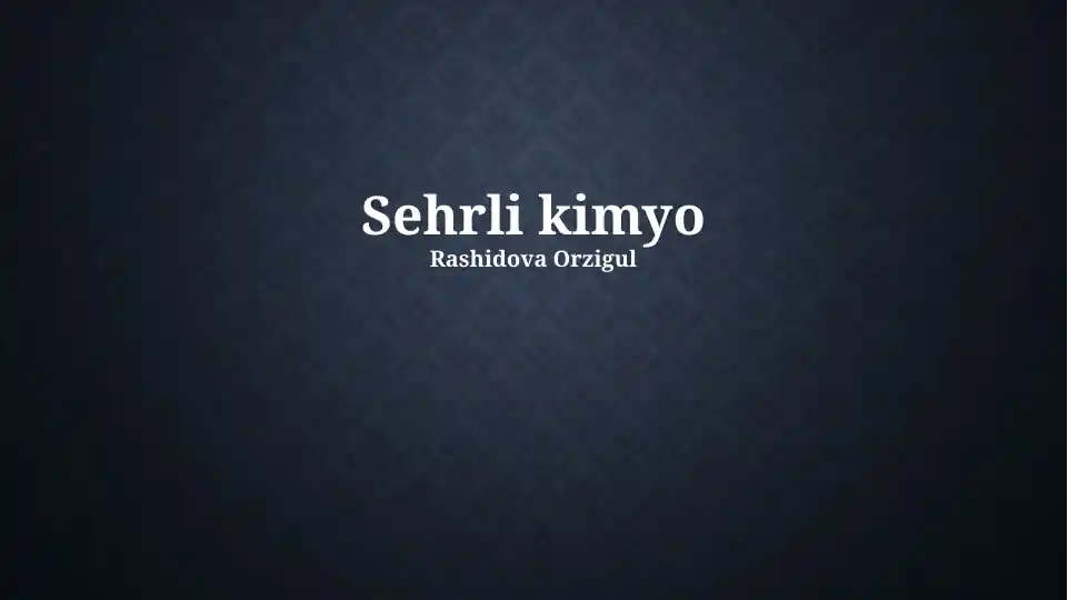 Sehrli kimyo