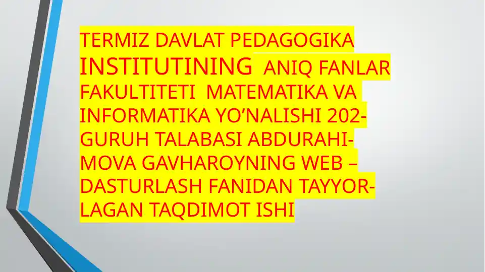 PHP tarixi va uning imkoniyatlari