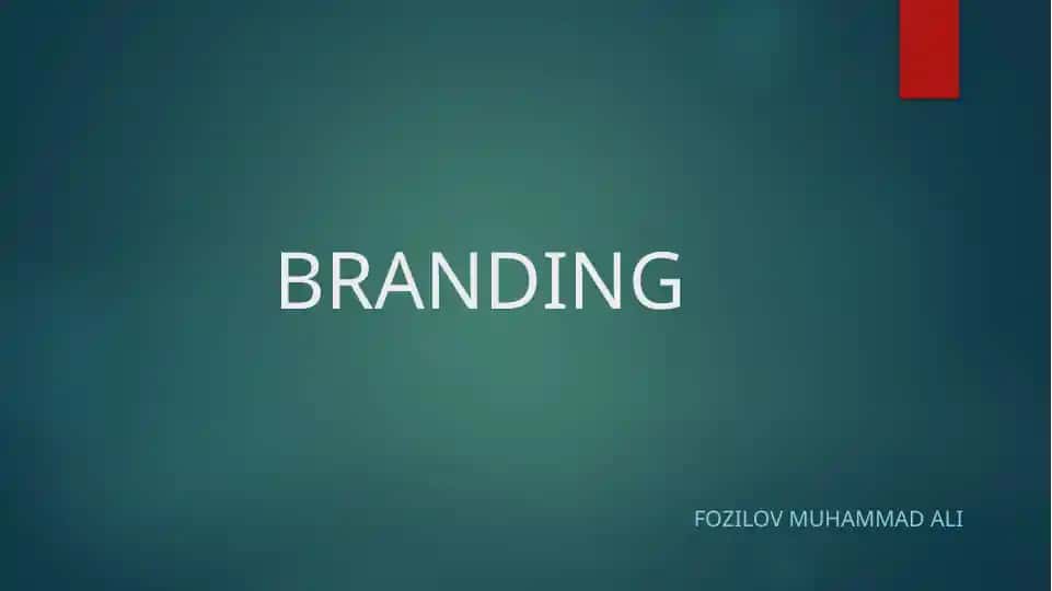 BRANDING