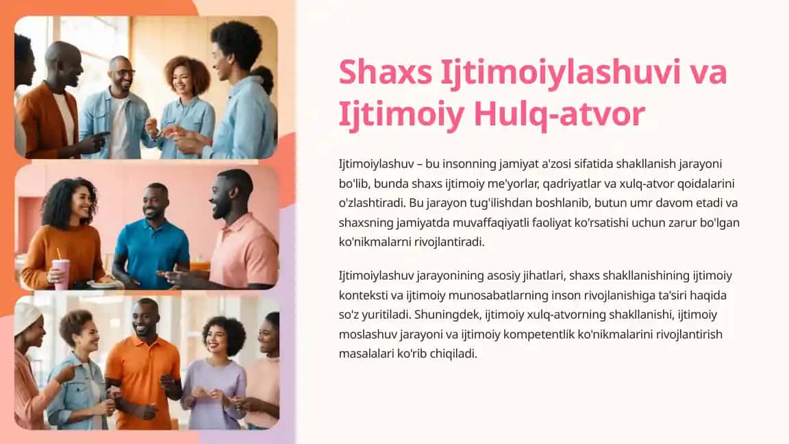 Ijtimoiylashuv va Ijtimoiy Hulq-atvor