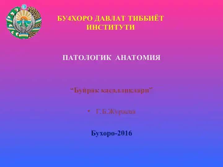 "Буйрак касалликлари"