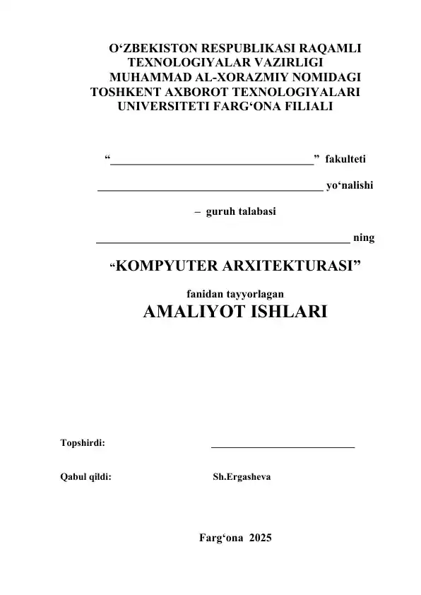 Kompyuter arxitekturasi