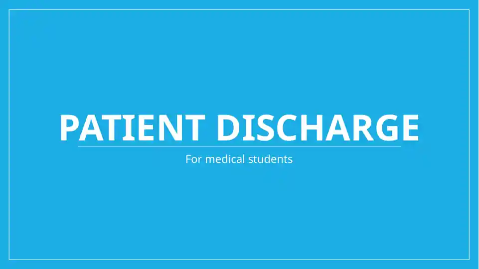 Patient discharge
