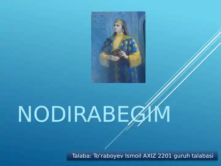 Nodirabegim