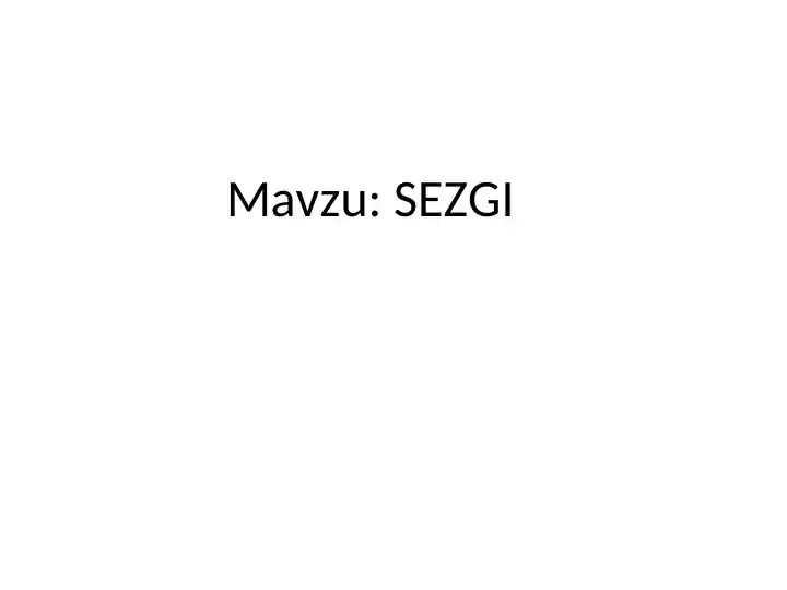 Sezgi