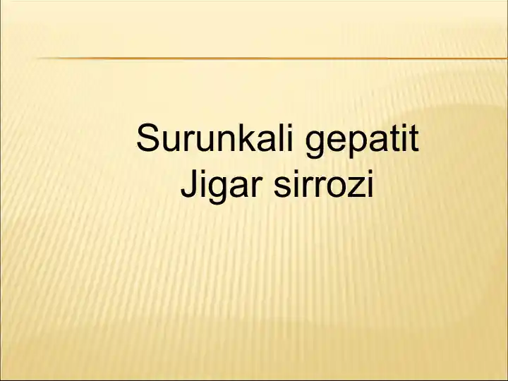 Surunkali gepatit