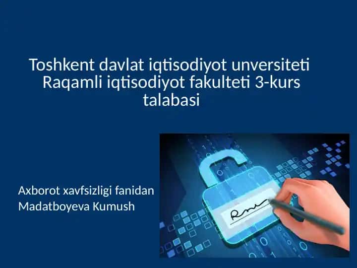 Elektron raqamli imzo (ERI)