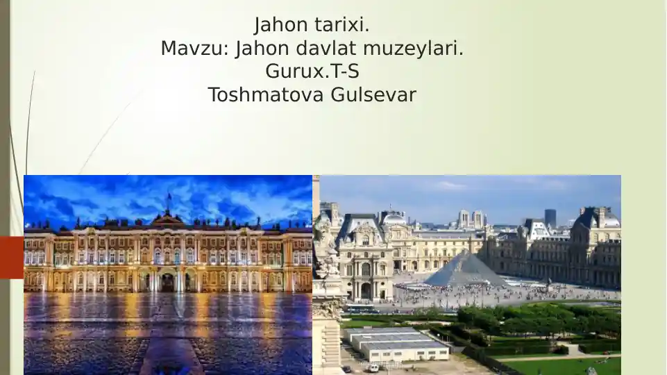 Jahon muzeylari tarixi