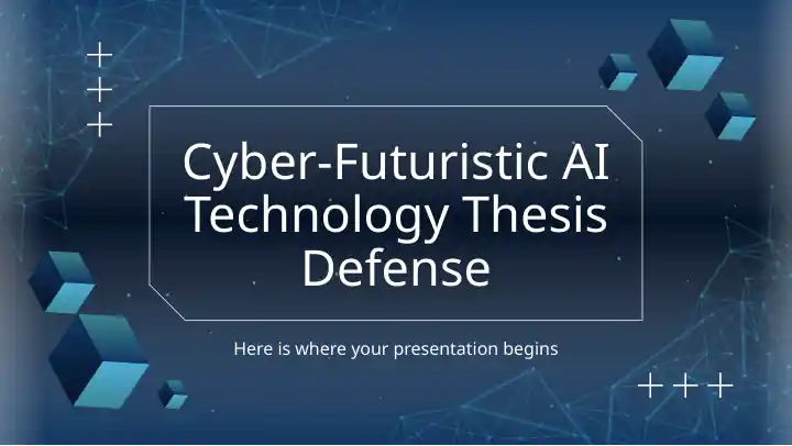 Cyber-Futuristic AI Technology Thesis Defense