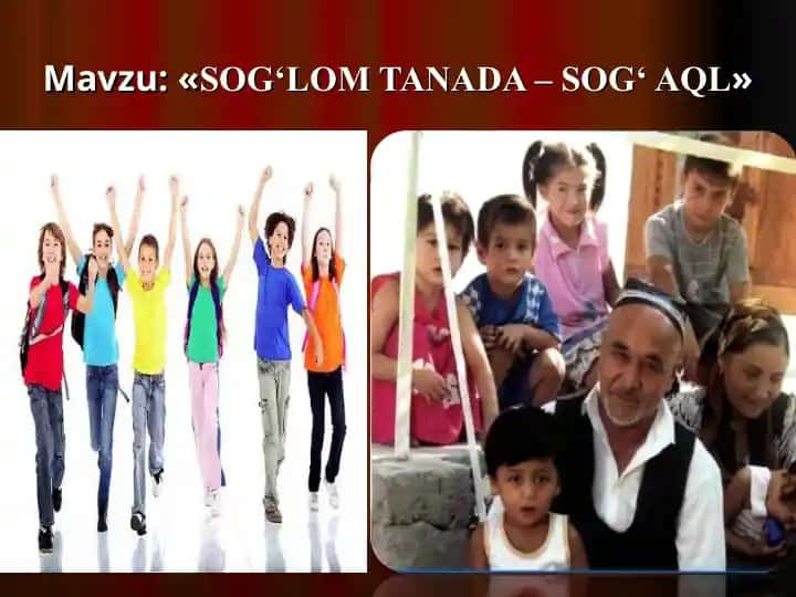 SOG‘LOM TANADA – SOG‘ AQL