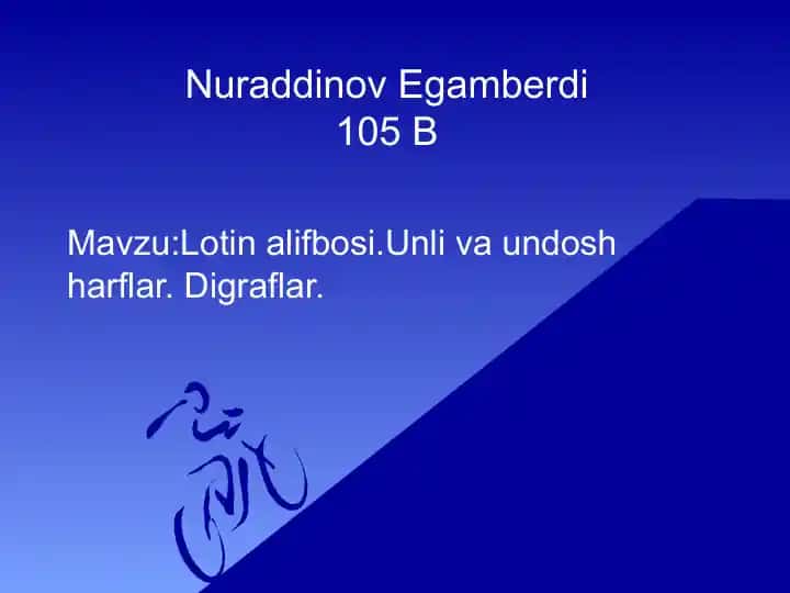 lotin tili alifbosi unli va undosh harflar pptx