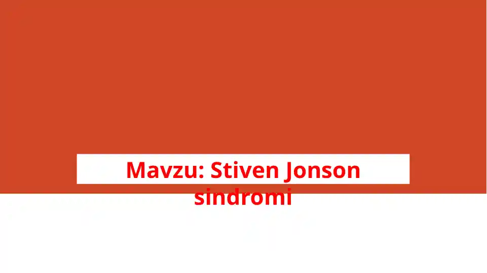 Stiven-Jonson sindromi