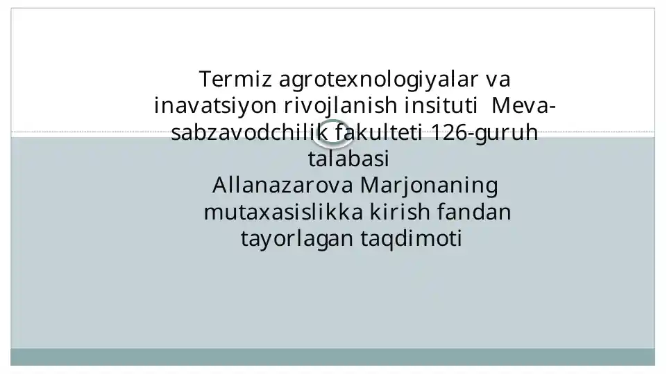 Moyliurug‘larni saqlash va dastlabki qayta ishlash texnologiyasi