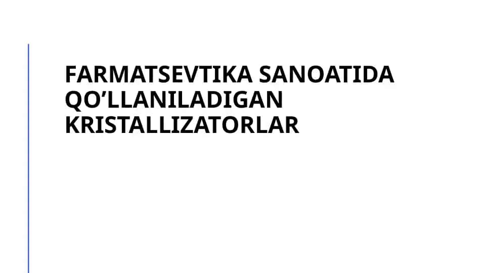 Kristallizatorlar
