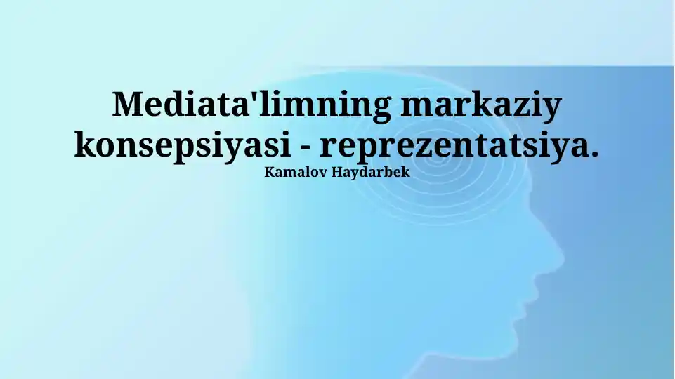 Medial savodxonlik va tanqidiy fikrlash bo‘yicha taqdimot