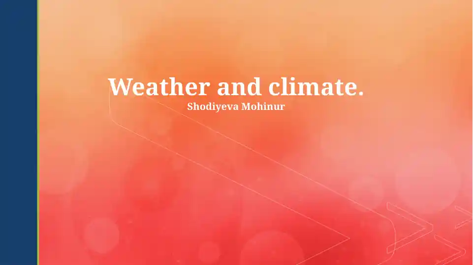 Understanding Weather