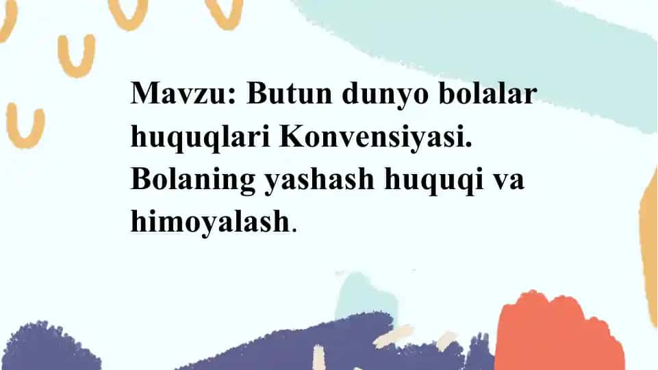 Bola huquqlari to‘g‘risidagi konventsiyasi